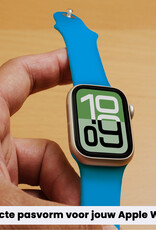 BASEY. BASEY. Apple Watch Bandje Siliconen Verstelbaar (38/40/41 mm) - Blauw