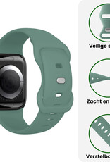 BASEY. BASEY. Apple Watch Bandje Siliconen Verstelbaar (38/40/41 mm) - Cactus