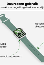 BASEY. BASEY. Apple Watch Bandje Siliconen Verstelbaar (38/40/41 mm) - Cactus