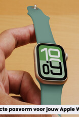 BASEY. BASEY. Apple Watch Bandje Siliconen Verstelbaar (38/40/41 mm) - Cactus