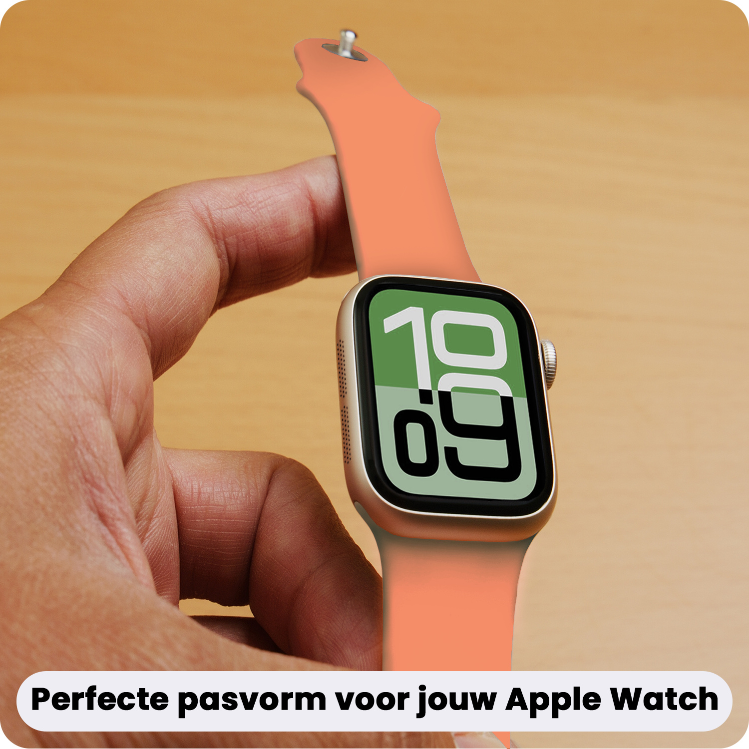 BASEY. BASEY. Apple Watch Bandje Siliconen Verstelbaar (38/40/41 mm) - Calendula