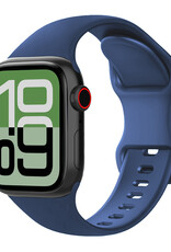 BASEY. BASEY. Apple Watch Bandje Siliconen Verstelbaar (38/40/41 mm) - Donkerblauw