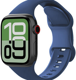 BASEY. BASEY. Apple Watch Bandje Siliconen Verstelbaar (38/40/41 mm) - Donkerblauw