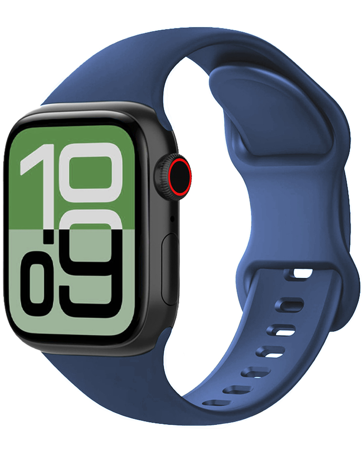 BASEY. BASEY. Apple Watch Bandje Siliconen Verstelbaar (38/40/41 mm) - Donkerblauw