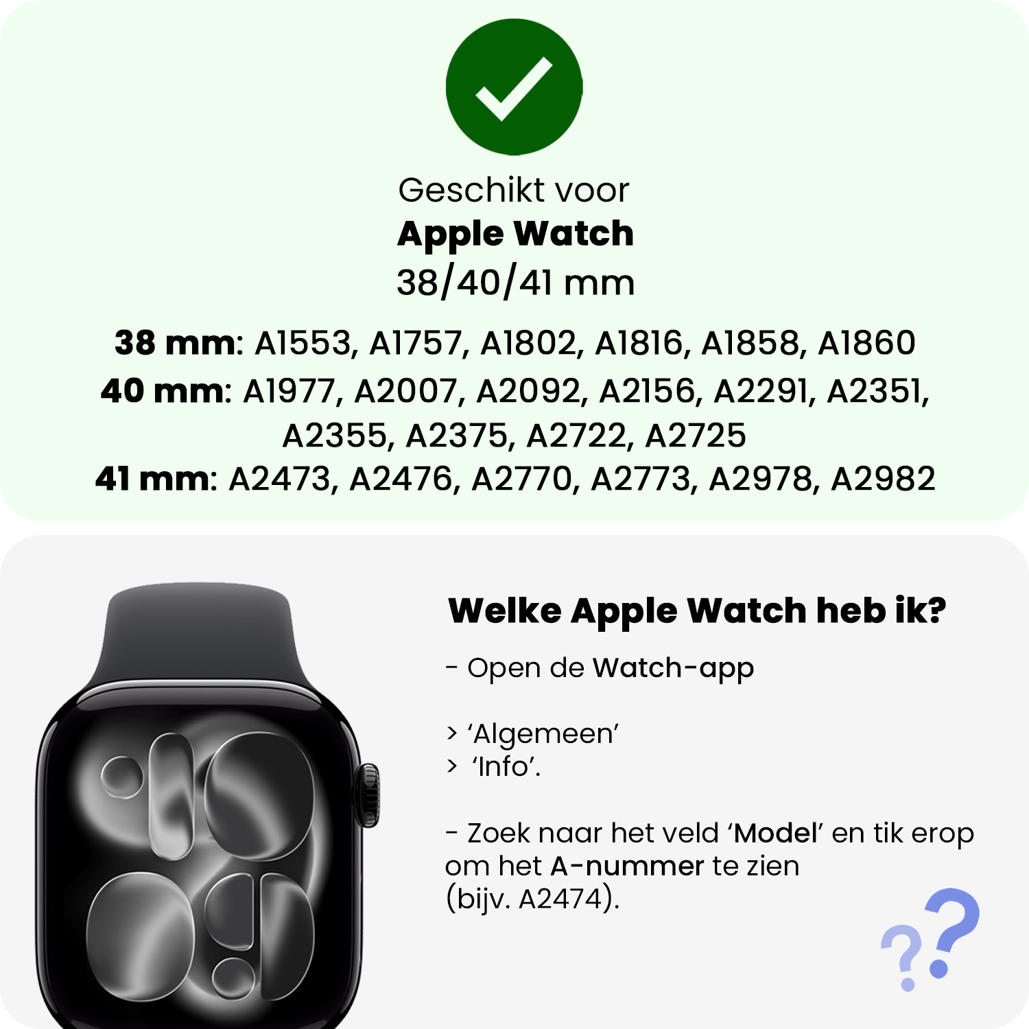 BASEY. BASEY. Apple Watch Bandje Siliconen Verstelbaar (38/40/41 mm) - Donkerblauw
