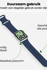 BASEY. BASEY. Apple Watch Bandje Siliconen Verstelbaar (38/40/41 mm) - Donkerblauw