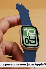 BASEY. BASEY. Apple Watch Bandje Siliconen Verstelbaar (38/40/41 mm) - Donkerblauw