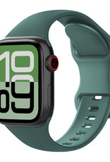 BASEY. BASEY. Apple Watch Bandje Siliconen Verstelbaar (38/40/41 mm) - Donkergroen