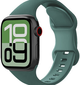 BASEY. BASEY. Apple Watch Bandje Siliconen Verstelbaar (38/40/41 mm) - Donkergroen