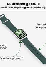 BASEY. BASEY. Apple Watch Bandje Siliconen Verstelbaar (38/40/41 mm) - Donkergroen