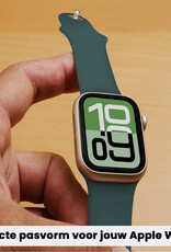 BASEY. BASEY. Apple Watch Bandje Siliconen Verstelbaar (38/40/41 mm) - Donkergroen