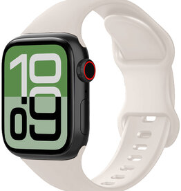BASEY. BASEY. Apple Watch Bandje Siliconen Verstelbaar (38/40/41 mm) - Ivoor