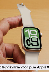 BASEY. BASEY. Apple Watch Bandje Siliconen Verstelbaar (38/40/41 mm) - Ivoor