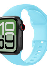 BASEY. BASEY. Apple Watch Bandje Siliconen Verstelbaar (38/40/41 mm) - Lichtblauw