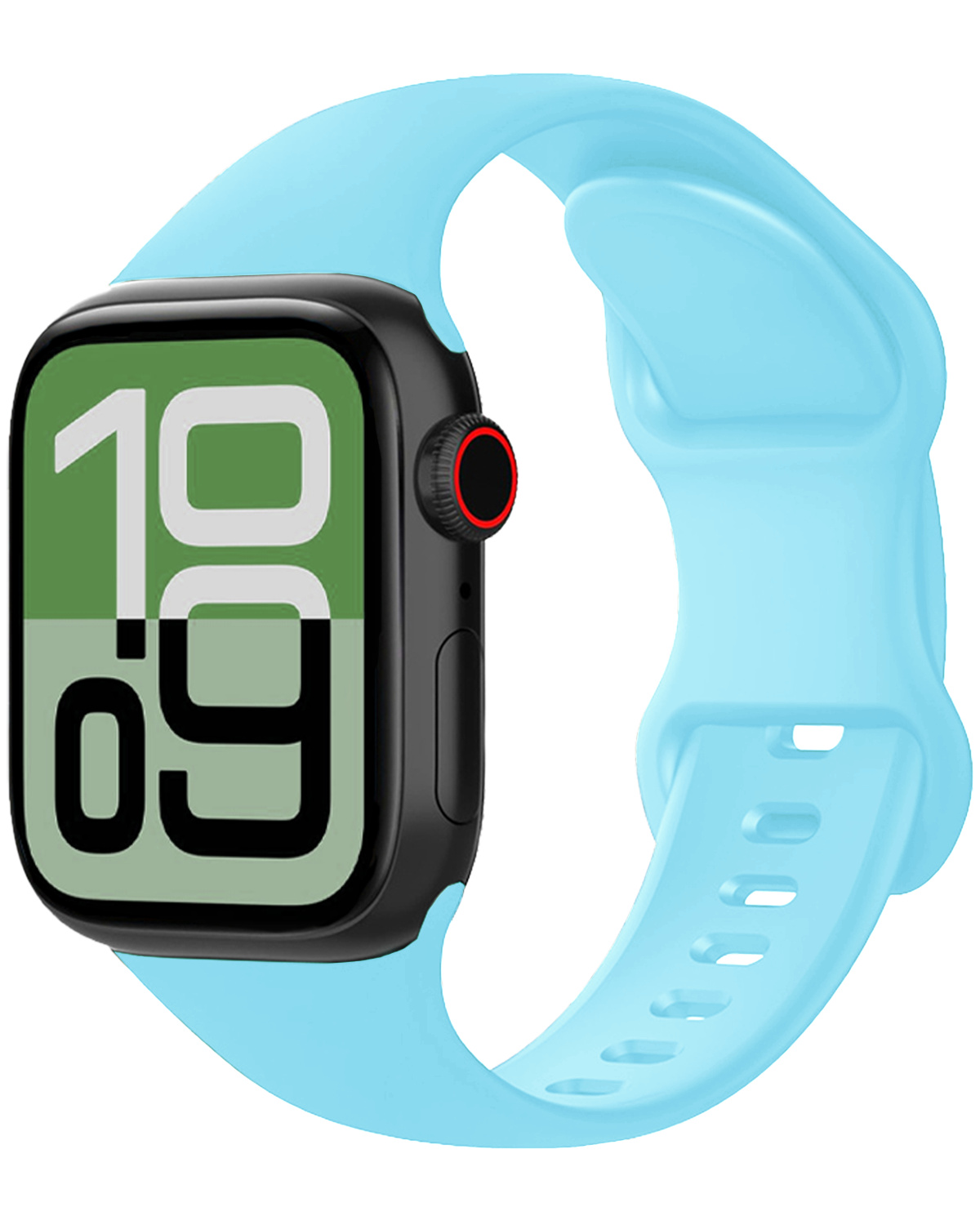 BASEY. BASEY. Apple Watch Bandje Siliconen Verstelbaar (38/40/41 mm) - Lichtblauw
