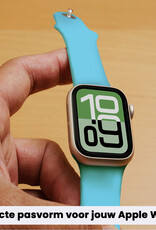 BASEY. BASEY. Apple Watch Bandje Siliconen Verstelbaar (38/40/41 mm) - Lichtblauw