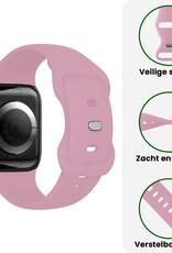 BASEY. BASEY. Apple Watch Bandje Siliconen Verstelbaar (38/40/41 mm) - Lila