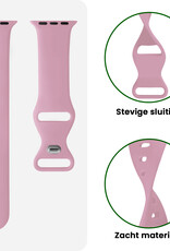 BASEY. BASEY. Apple Watch Bandje Siliconen Verstelbaar (38/40/41 mm) - Lila