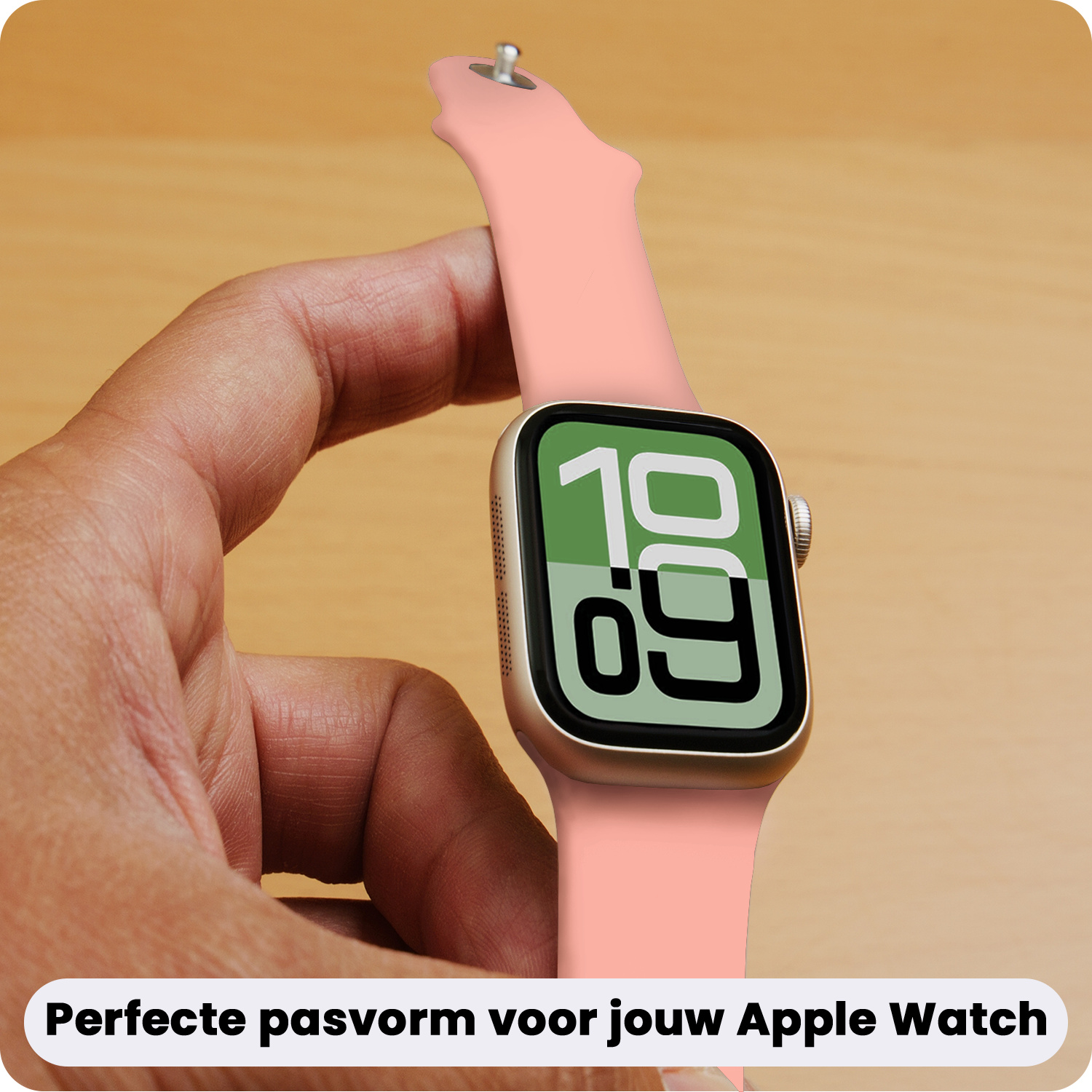 BASEY. BASEY. Apple Watch Bandje Siliconen Verstelbaar (38/40/41 mm) - Mint