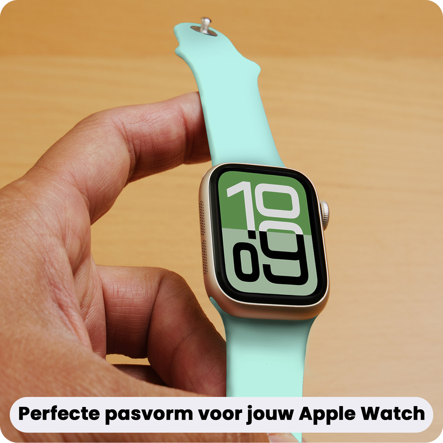 BASEY. BASEY. Apple Watch Bandje Siliconen Verstelbaar (38/40/41 mm) - Oud Roze