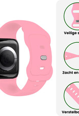 BASEY. BASEY. Apple Watch Bandje Siliconen Verstelbaar (38/40/41 mm) - Roze