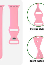 BASEY. BASEY. Apple Watch Bandje Siliconen Verstelbaar (38/40/41 mm) - Roze