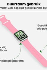 BASEY. BASEY. Apple Watch Bandje Siliconen Verstelbaar (38/40/41 mm) - Roze