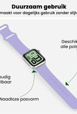 BASEY. BASEY. Apple Watch Bandje Siliconen Verstelbaar (38/40/41 mm) - Violet
