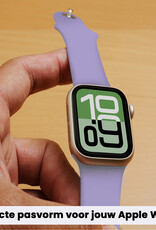 BASEY. BASEY. Apple Watch Bandje Siliconen Verstelbaar (38/40/41 mm) - Violet