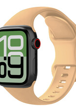 BASEY. BASEY. Apple Watch Bandje Siliconen Verstelbaar (38/40/41 mm) - Walnoot