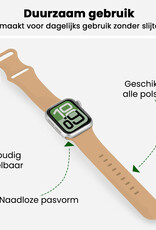BASEY. BASEY. Apple Watch Bandje Siliconen Verstelbaar (38/40/41 mm) - Walnoot