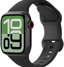 BASEY. BASEY. Apple Watch Bandje Siliconen Verstelbaar (38/40/41 mm) - Zwart