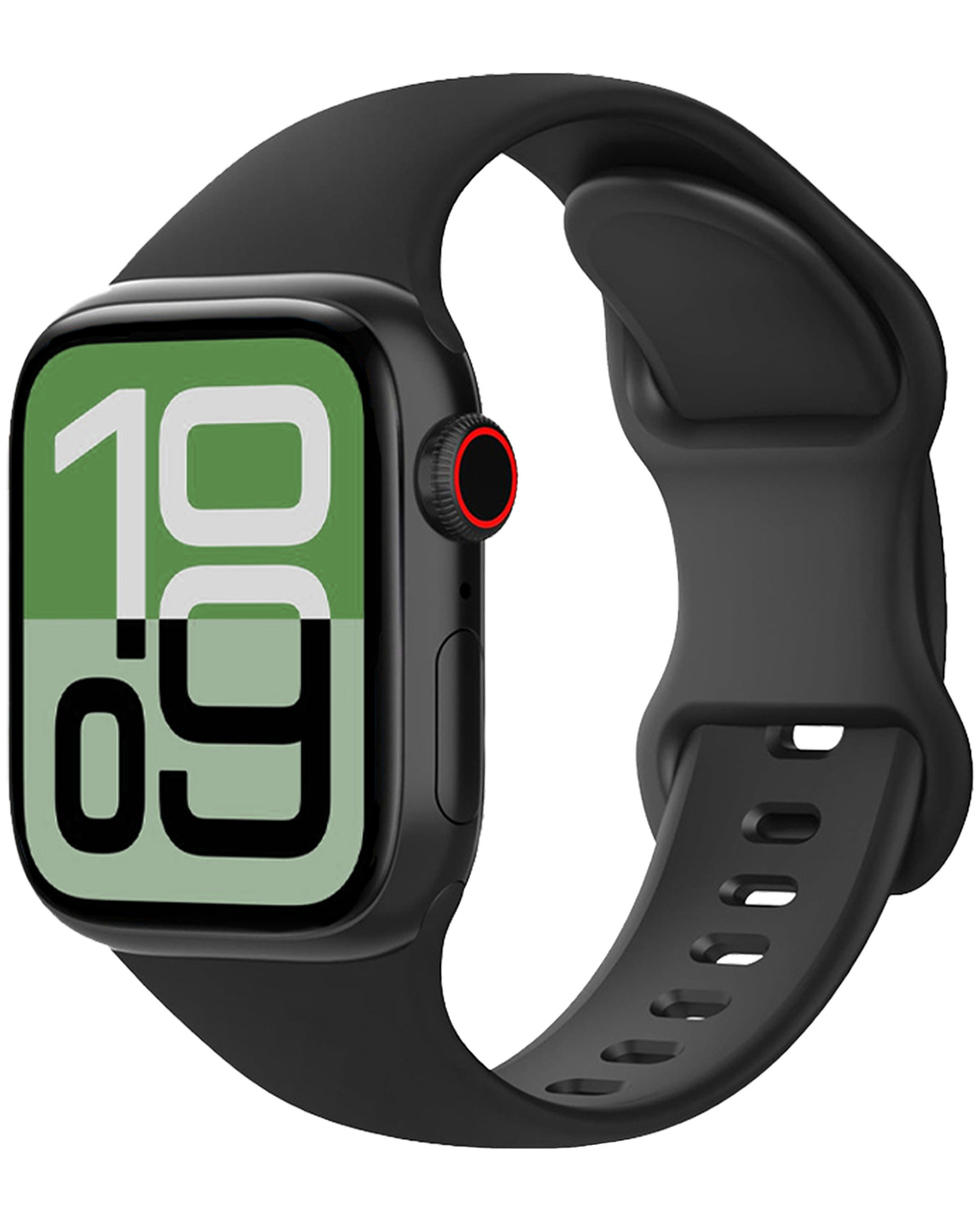 BASEY. BASEY. Apple Watch Bandje Siliconen Verstelbaar (38/40/41 mm) - Zwart
