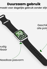 BASEY. BASEY. Apple Watch Bandje Siliconen Verstelbaar (38/40/41 mm) - Zwart