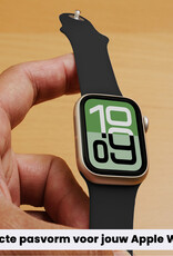 BASEY. BASEY. Apple Watch Bandje Siliconen Verstelbaar (38/40/41 mm) - Zwart