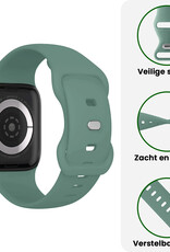 BASEY. BASEY. Apple Watch Bandje Siliconen Verstelbaar (42/44/45/46 mm) - Cactus