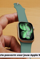 BASEY. BASEY. Apple Watch Bandje Siliconen Verstelbaar (42/44/45/46 mm) - Cactus