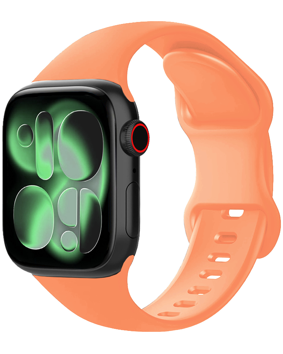 BASEY. BASEY. Apple Watch Bandje Siliconen Verstelbaar (42/44/45/46 mm) - Calendula