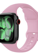 BASEY. BASEY. Apple Watch Bandje Siliconen Verstelbaar (42/44/45/46 mm) - Lila
