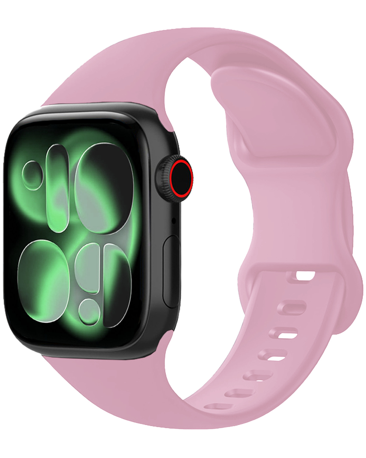 BASEY. BASEY. Apple Watch Bandje Siliconen Verstelbaar (42/44/45/46 mm) - Lila