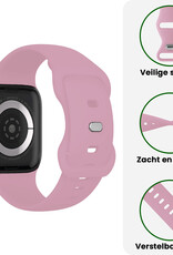 BASEY. BASEY. Apple Watch Bandje Siliconen Verstelbaar (42/44/45/46 mm) - Lila