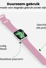 BASEY. BASEY. Apple Watch Bandje Siliconen Verstelbaar (42/44/45/46 mm) - Lila