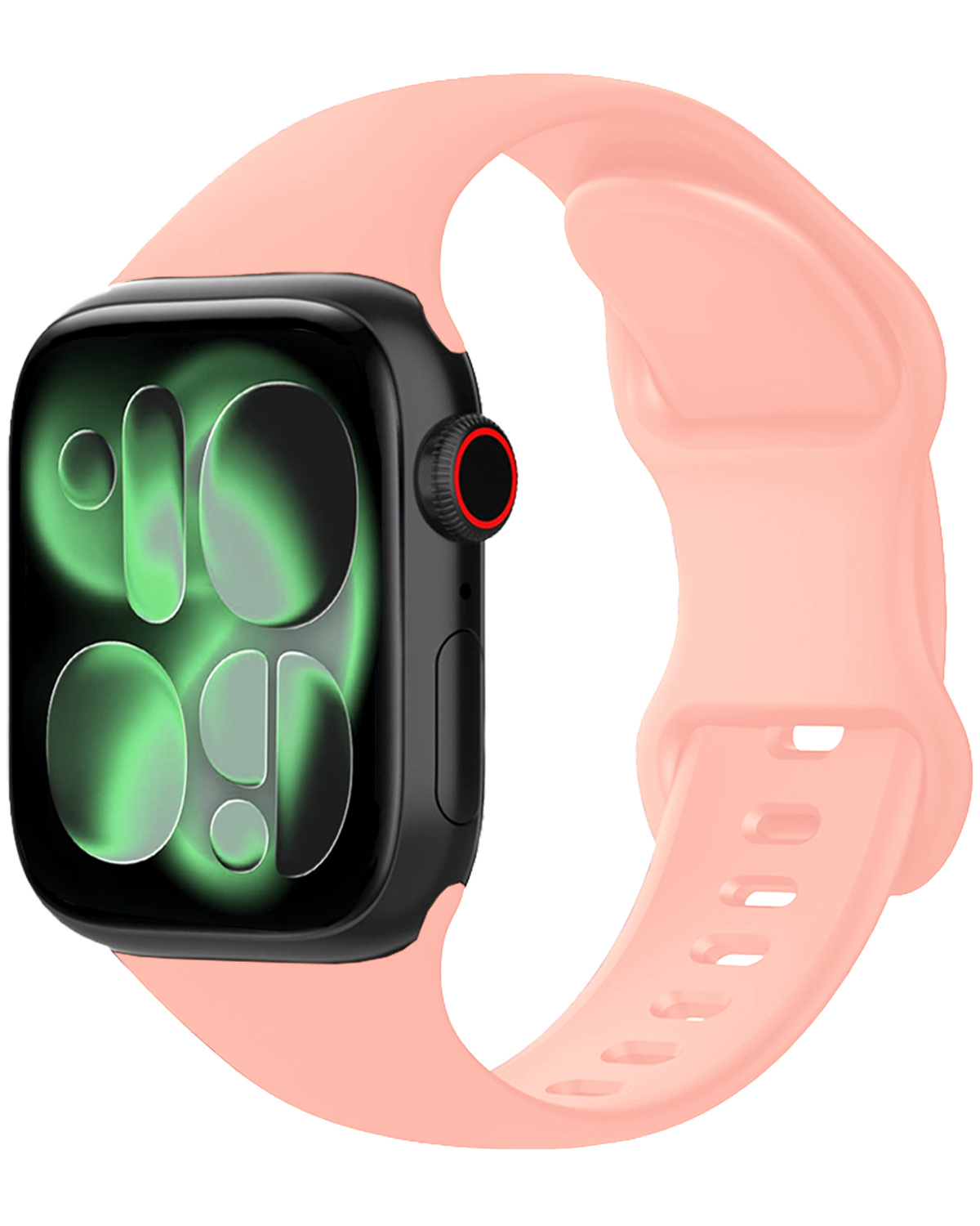 BASEY. BASEY. Apple Watch Bandje Siliconen Verstelbaar (42/44/45/46 mm) - Mint