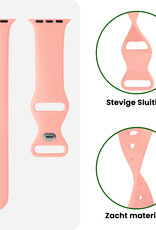 BASEY. BASEY. Apple Watch Bandje Siliconen Verstelbaar (42/44/45/46 mm) - Mint