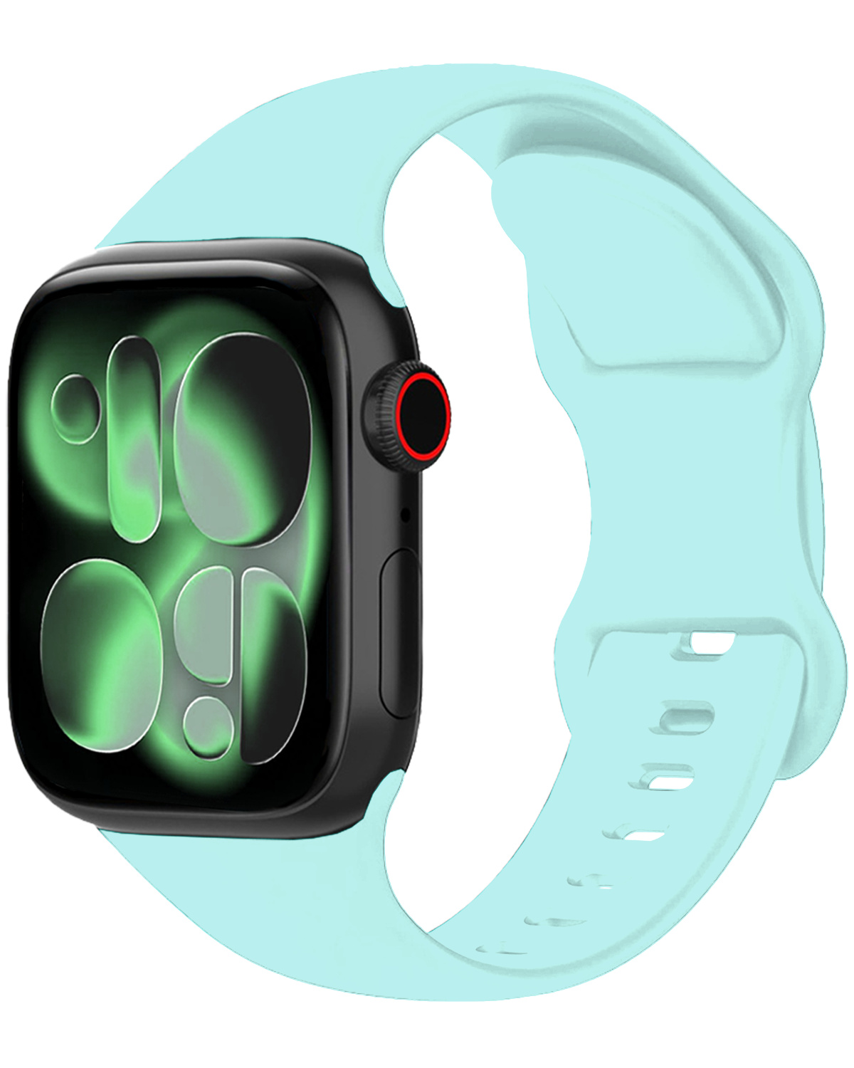 BASEY. BASEY. Apple Watch Bandje Siliconen Verstelbaar (42/44/45/46 mm) - Oud Roze