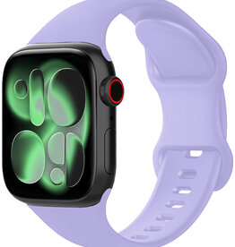 BASEY. BASEY. Apple Watch Bandje Siliconen Verstelbaar (42/44/45/46 mm) - Violet
