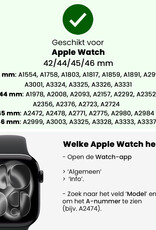 BASEY. BASEY. Apple Watch Bandje Siliconen Verstelbaar (42/44/45/46 mm) - Violet