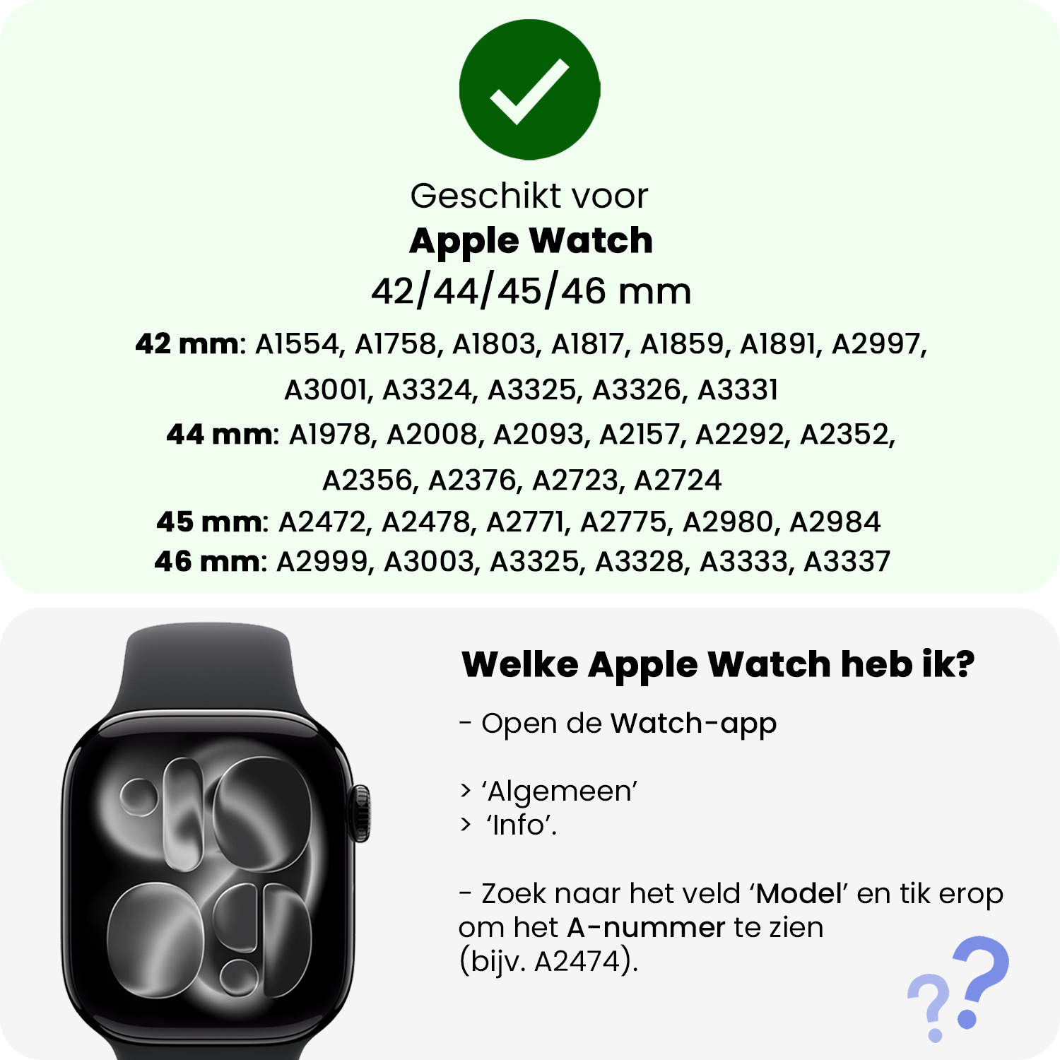 BASEY. BASEY. Apple Watch Bandje Siliconen Verstelbaar (42/44/45/46 mm) - Violet