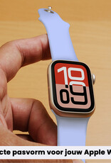 NoXx NoXx Apple Watch Bandje Siliconen Verstelbaar (38/40/41 mm) - Baby Blauw