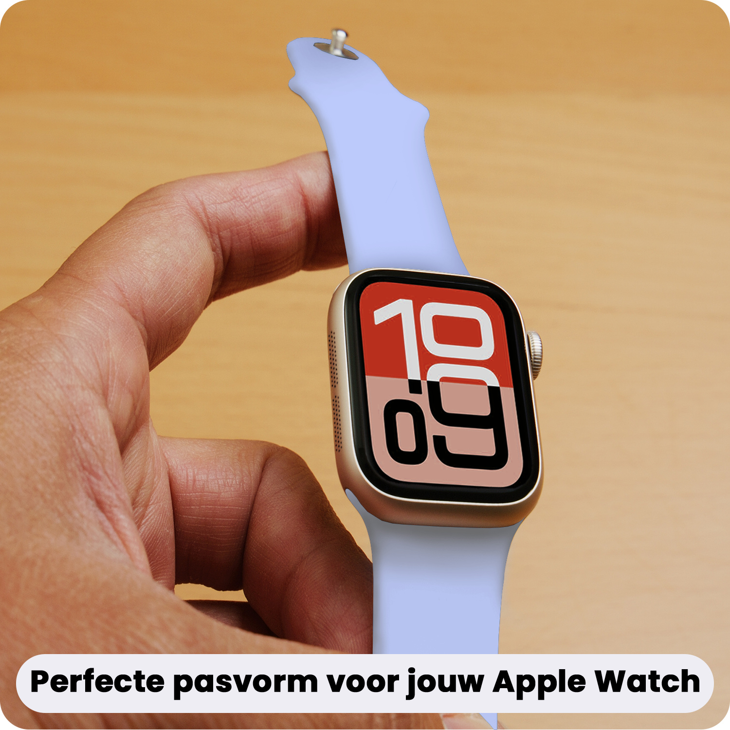NoXx NoXx Apple Watch Bandje Siliconen Verstelbaar (38/40/41 mm) - Baby Blauw